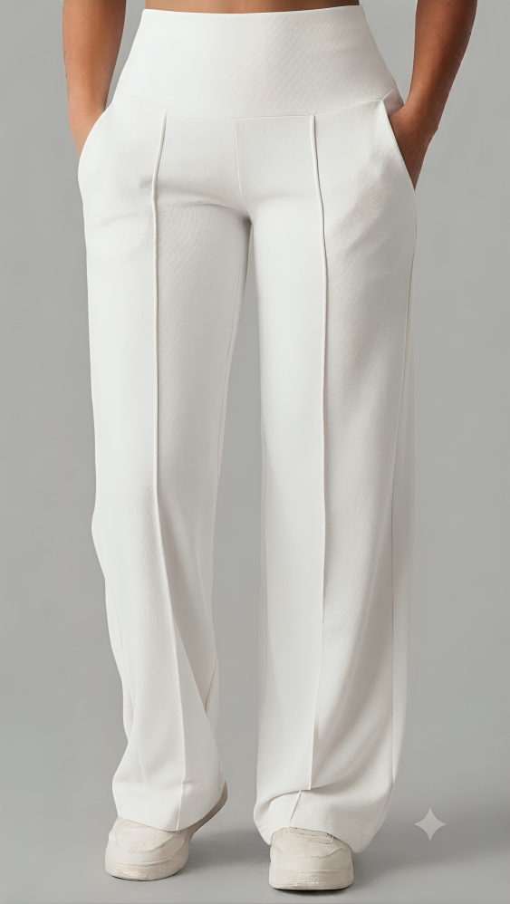 High Waist Stretchable and Comfy Ladies Light Flare Pant